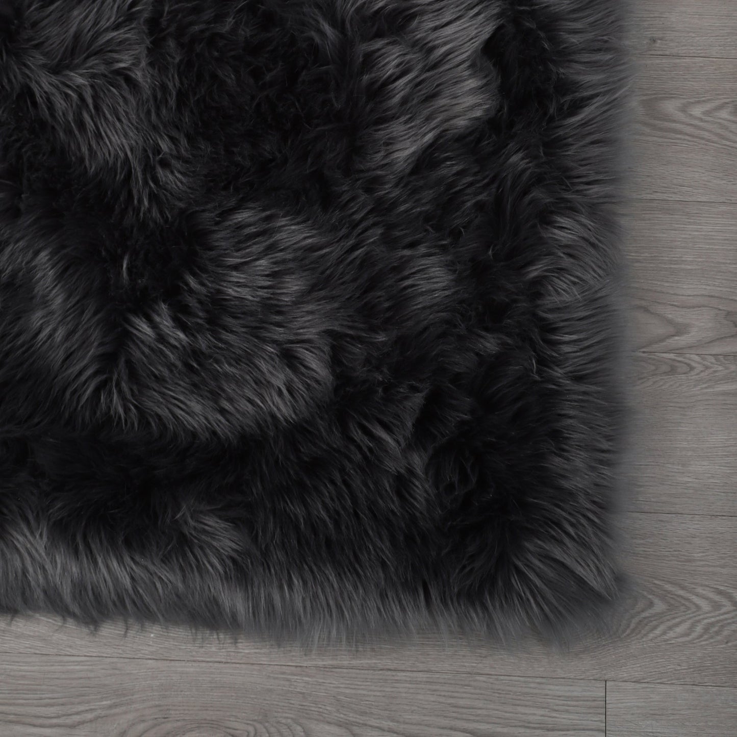 Cozy Ultra Soft Fluffy Faux Fur Grey Area Rug - HousesNice