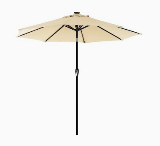 Premium Solar powered LED Outdoor Umbrella | Garden & Patio Shade