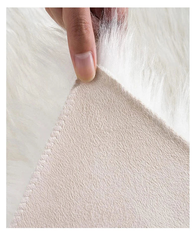 Luxury Ultra Soft Faux Sheepskin Fur Rug - HousesNice