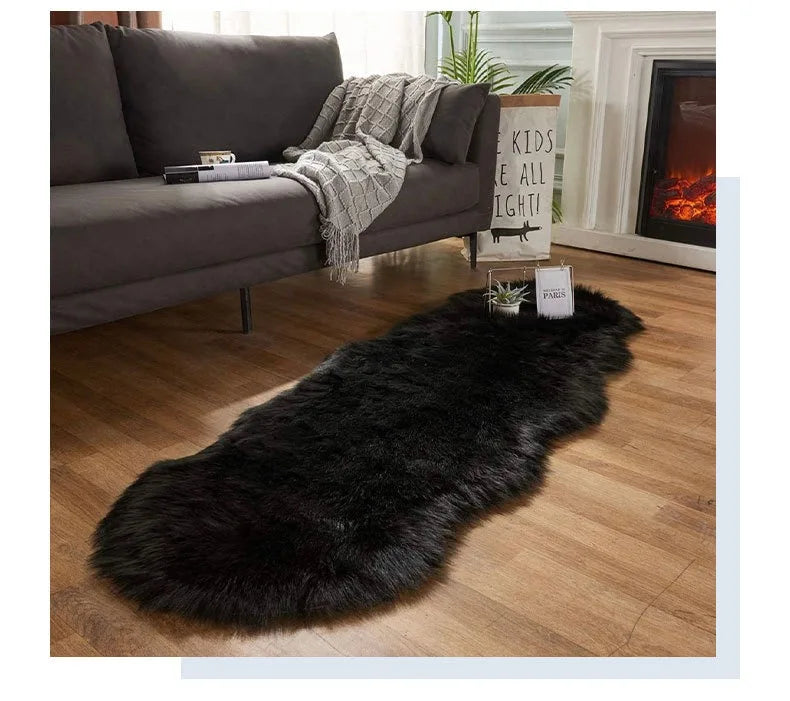 Luxury Ultra Soft Faux Sheepskin Fur Rug - HousesNice