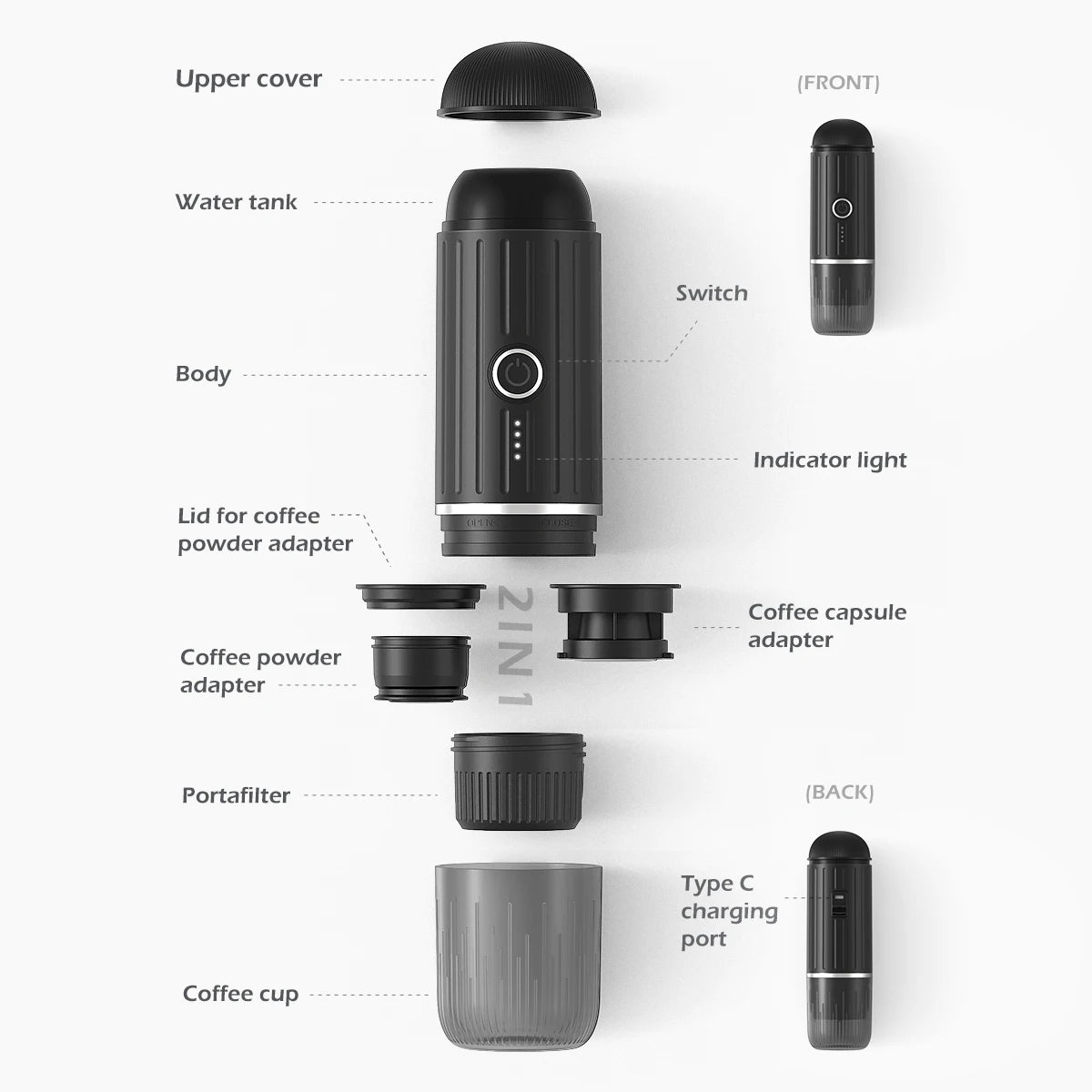 Portable Espresso Coffee Maker - HousesNice