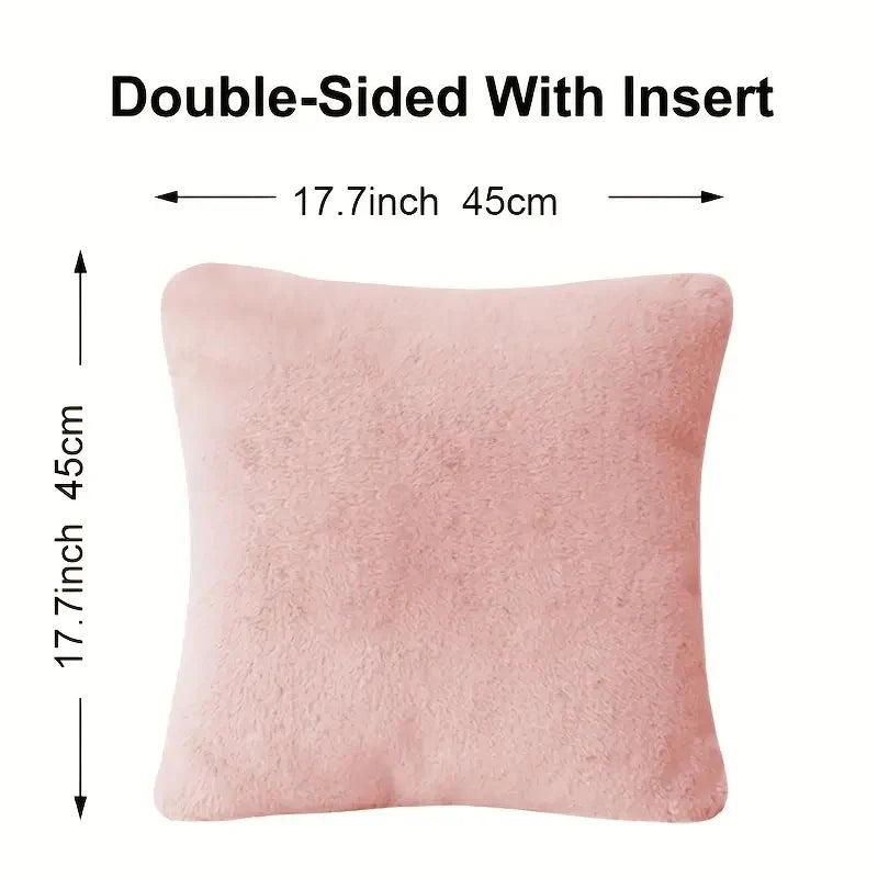 Luxury Chinchilla Faux Fur Pillows Case - HousesNice