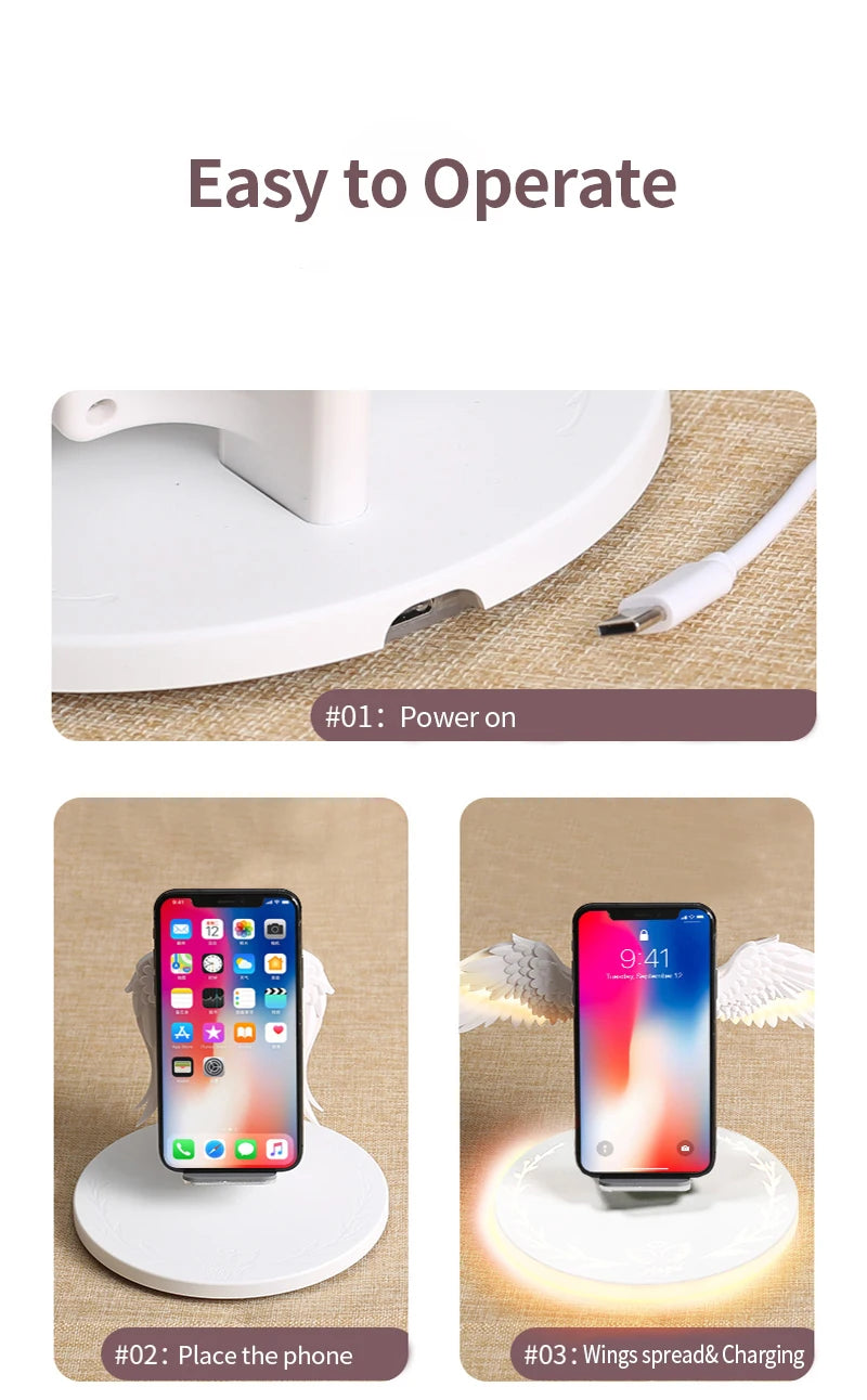 Angel Wings Phone Wireless Charger - HousesNice