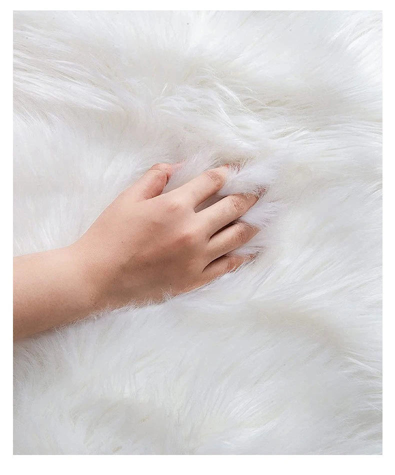 Luxury Ultra Soft Faux Sheepskin Fur Rug - HousesNice