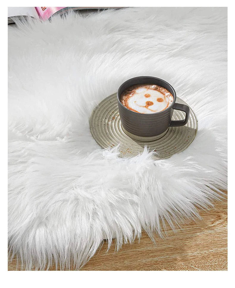 Luxury Ultra Soft Faux Sheepskin Fur Rug - HousesNice