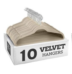 Velvet Non-Slip Clothing Hangers, 17 inches (45cm), 10pcs - HousesNice