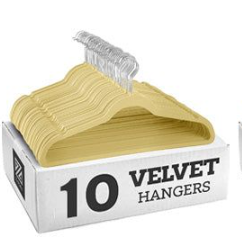 Velvet Non-Slip Clothing Hangers, 17 inches (45cm), 10pcs - HousesNice