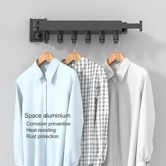 Wall mounted foldable clothes Drying Rack - HousesNice