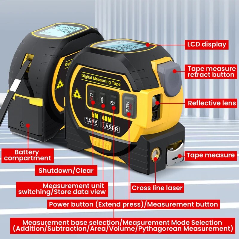 Digital Measuring Tape - HousesNice