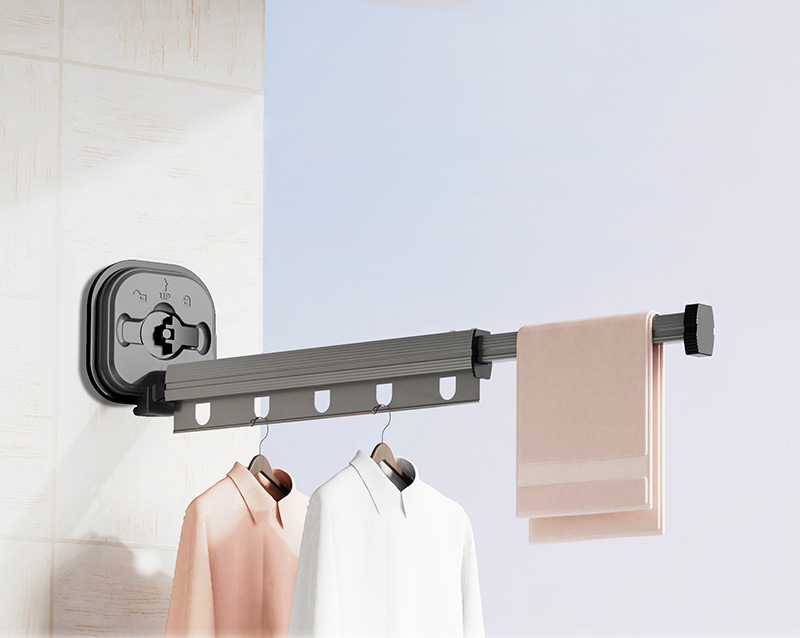 Wall mounted laundry Drying Rack No Punching foldable