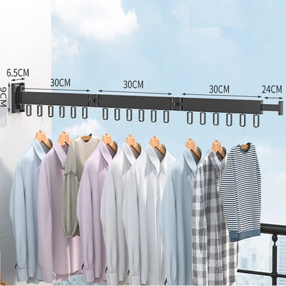 Wall mounted foldable clothes Drying Rack