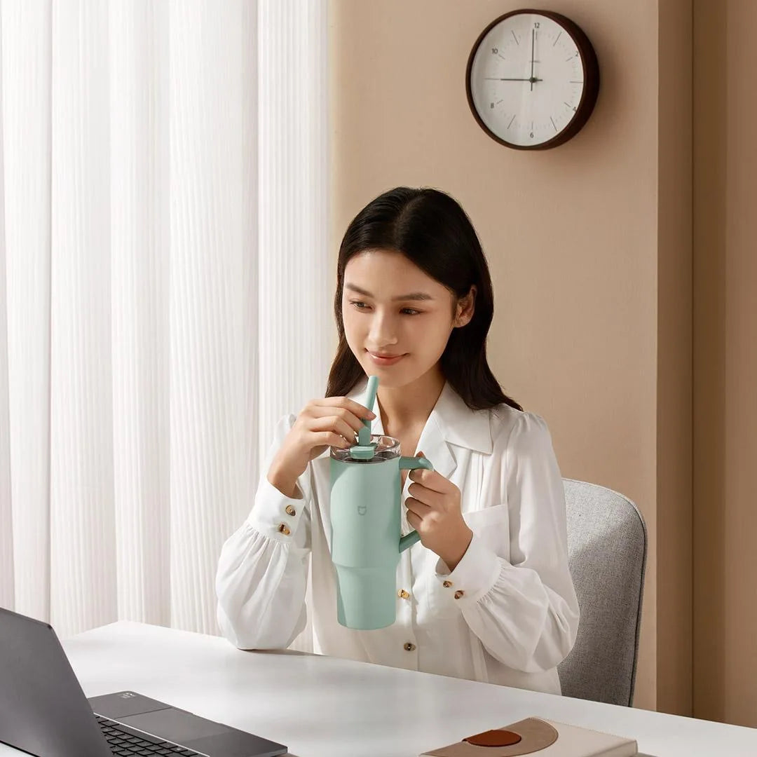 Xiaomi 1l Roestvrij Staal 316 Geïsoleerde Stro Cup Modern Design Auto Gemonteerd Xiaomi 1l Roestvrij Staal 316 Geïsoleerde Stro Cup Modern Design Auto Gemonteerd