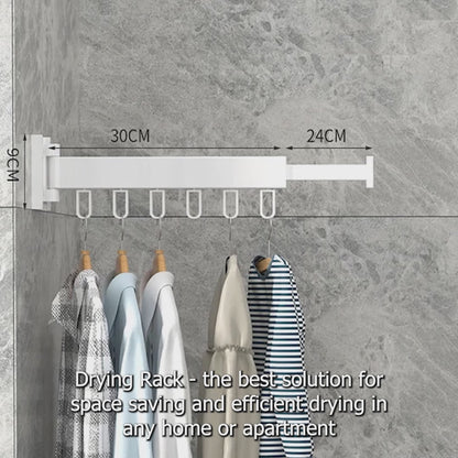 Wall mounted foldable clothes Drying Rack