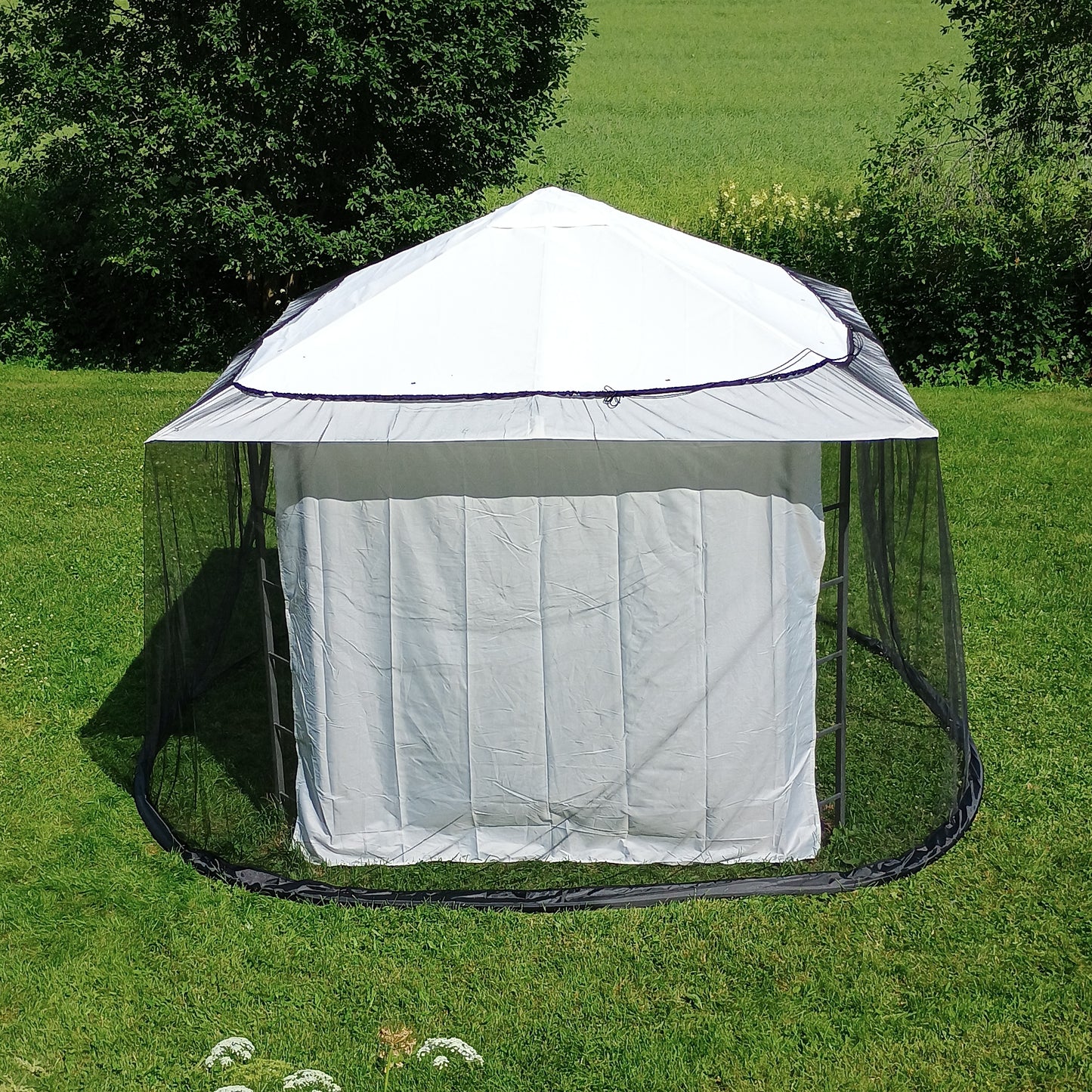 Large Mosquito Net for Gazebos and Oversized Patio Umbrellas