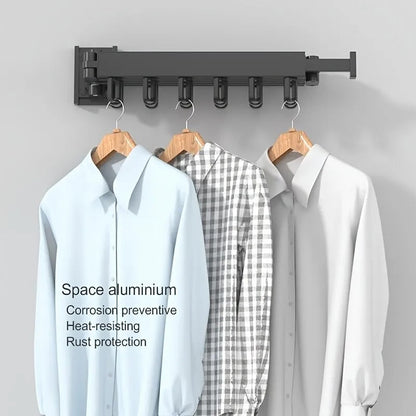 Wall mounted foldable clothes Drying Rack